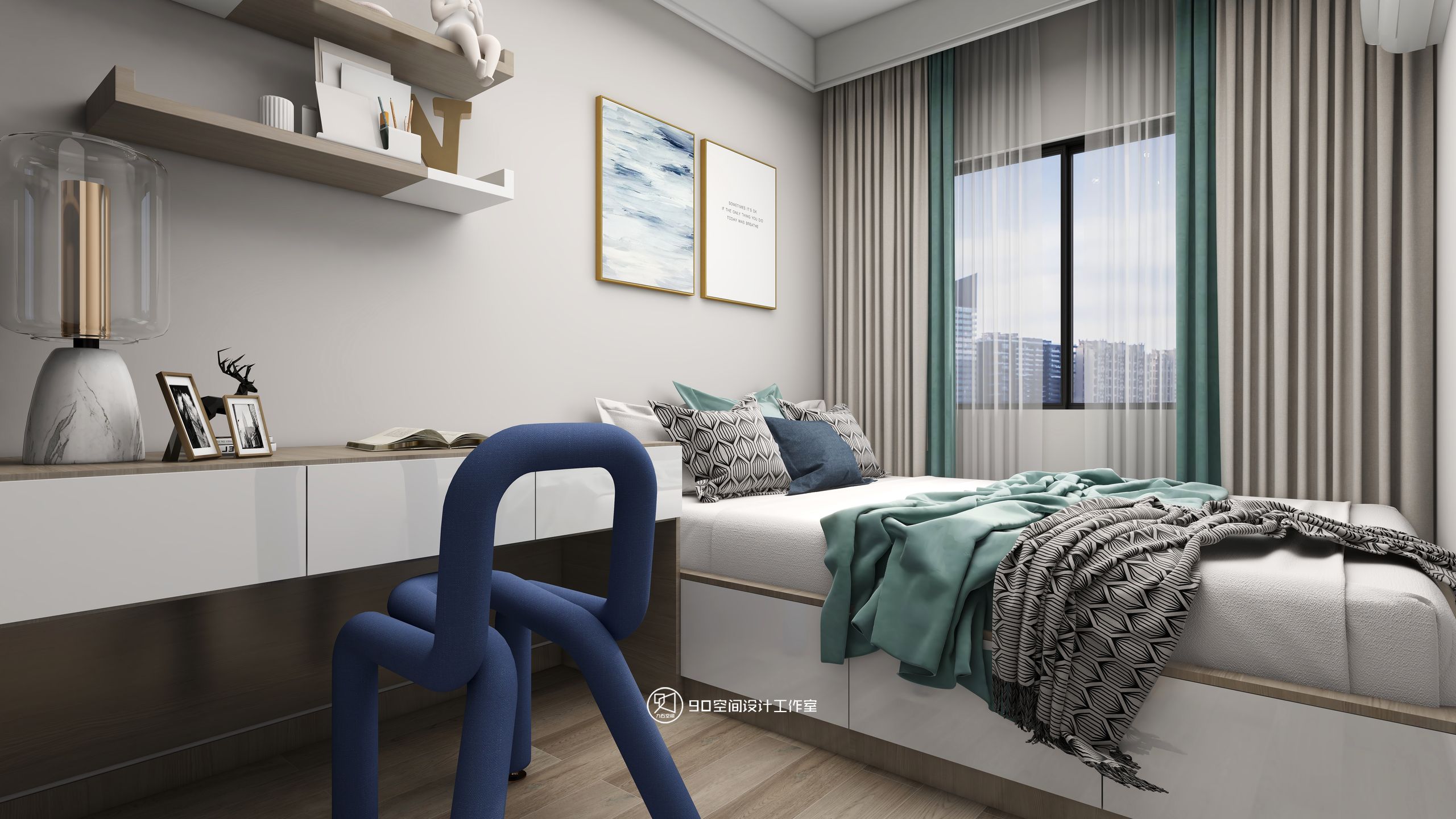 北欧风格清新家居设计-40