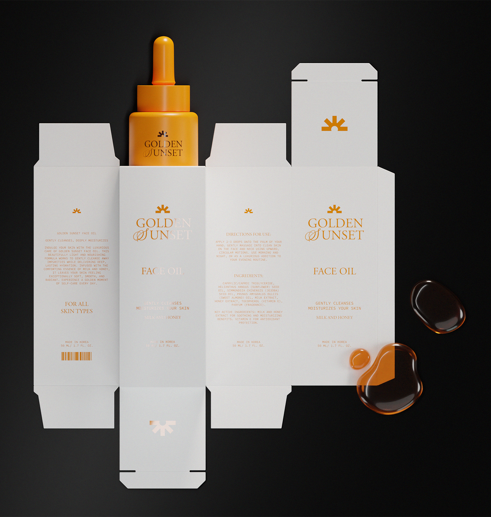 GoldenSunSet化妆品包装设计及品牌形象设计-3