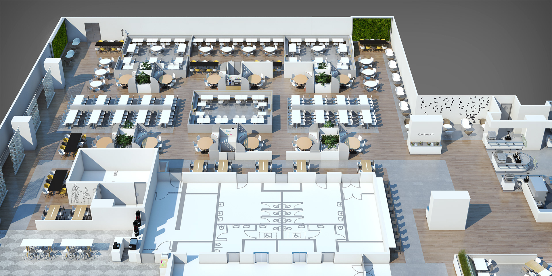 Restaurant Axonometric Studies - 3D Plans (Archive)-19