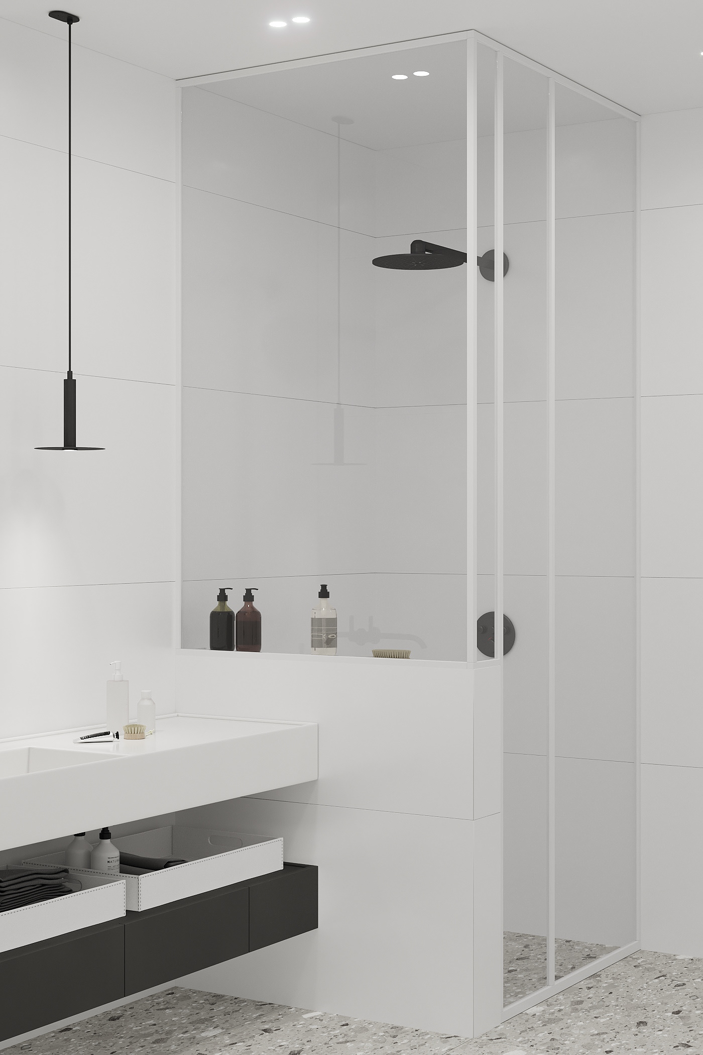 灰色系极简风公寓设计-18