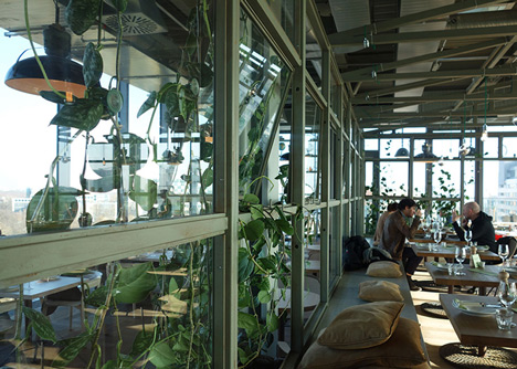 Plants create "urban jungle" at Berlin hotel by Studio Aisslinger-14