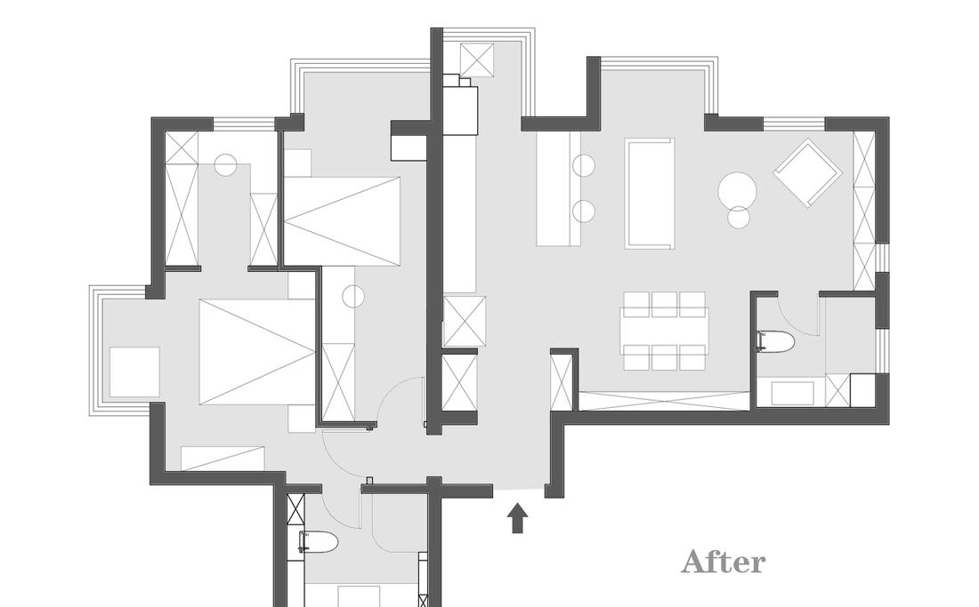 平层两房合一设计丨壹目设计-95