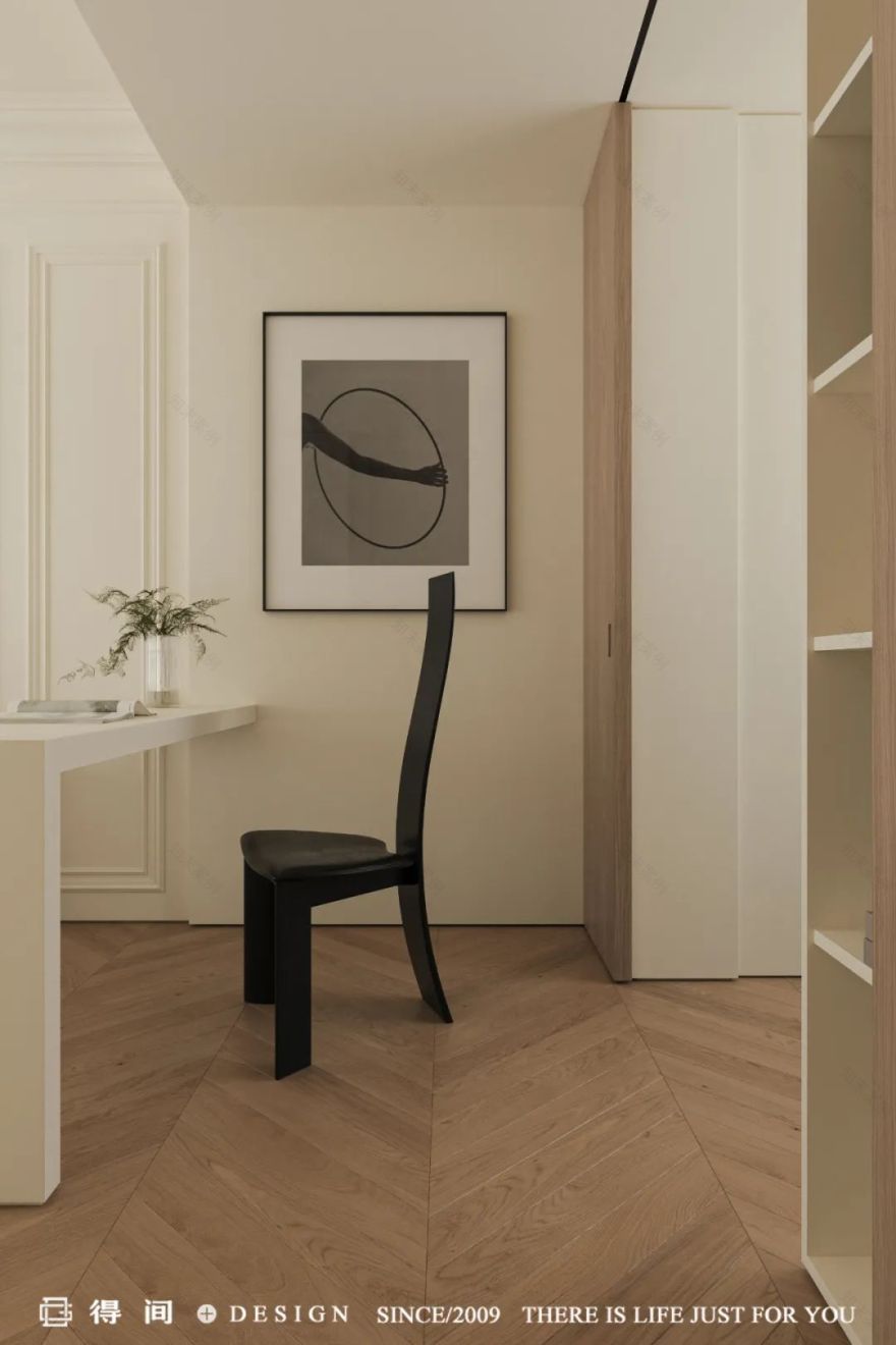 得间设计 | 静谧中自然生长着的奶油极简宅-51