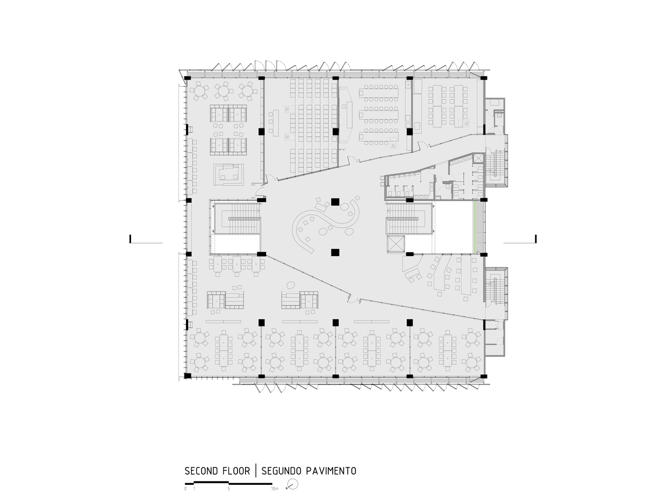 巴西 Bradesco 基金会学校 | 旧建筑新生命,垂直校园的绿色创新-96