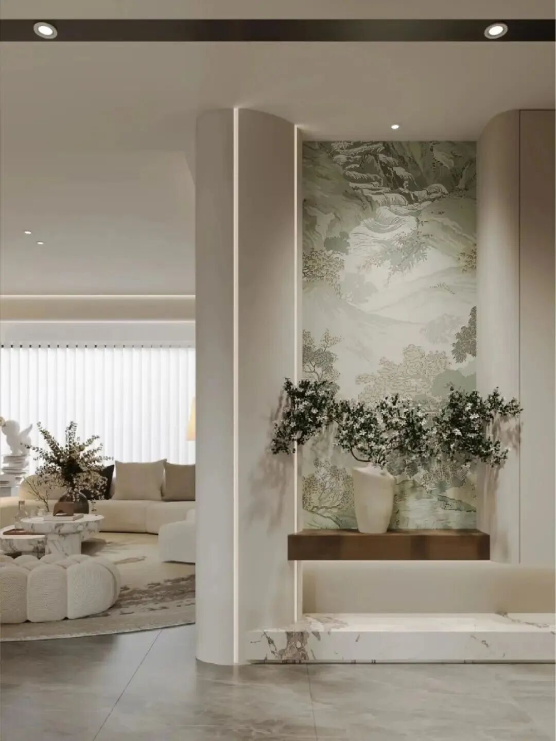 花弄影,月流辉,水晶宫殿五云飞——现代大平层-19