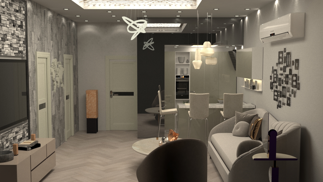 Livingroom and Kitchenette-3