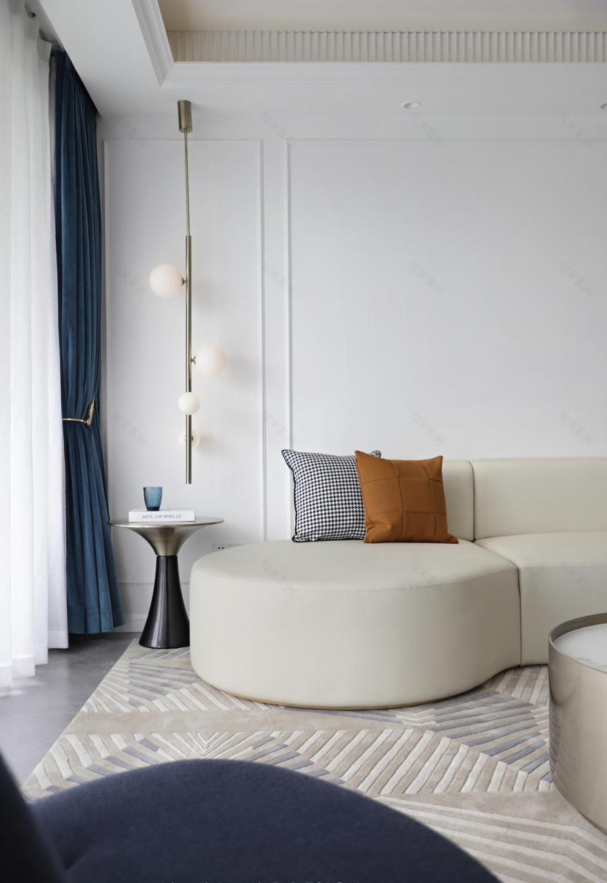 蓝白交响曲 · 开放式厨房设计丨方界作品-16