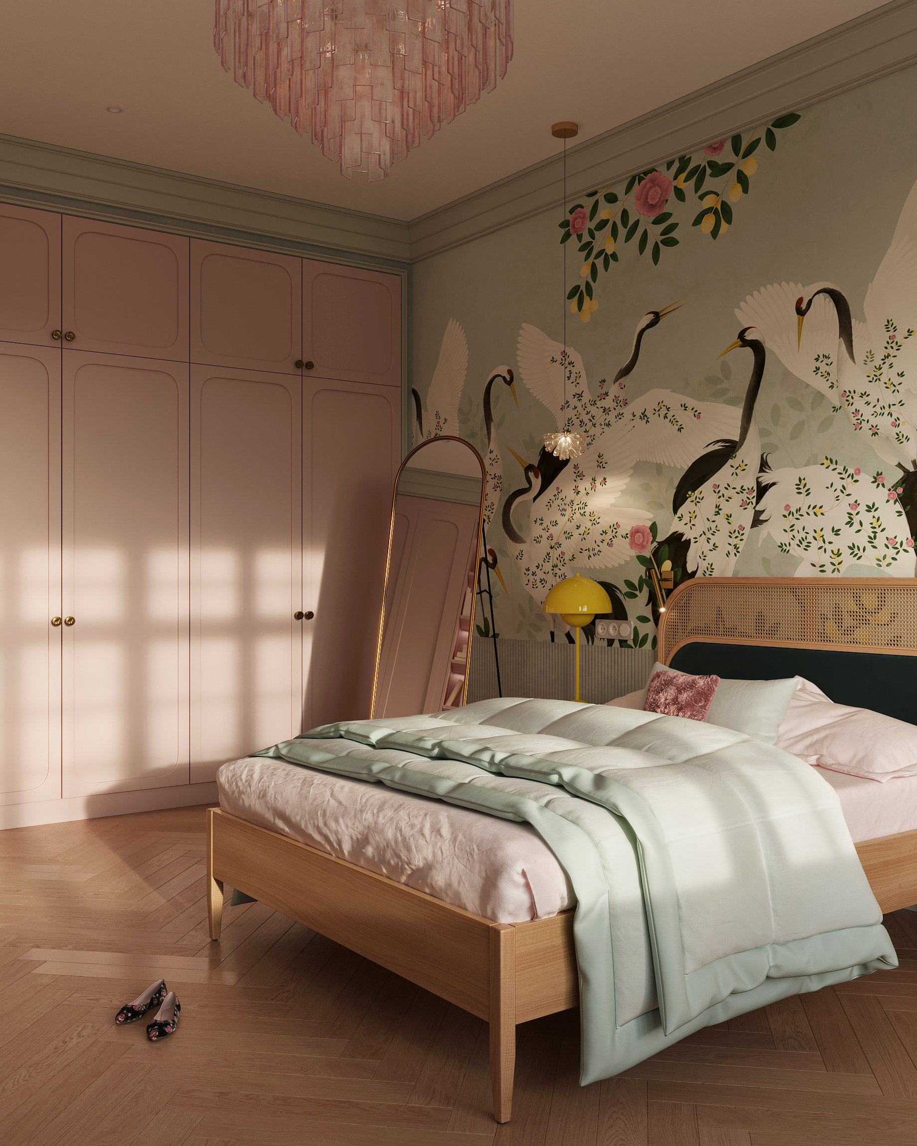 优雅的青少年卧室设计丨Serafima Suchilina-14