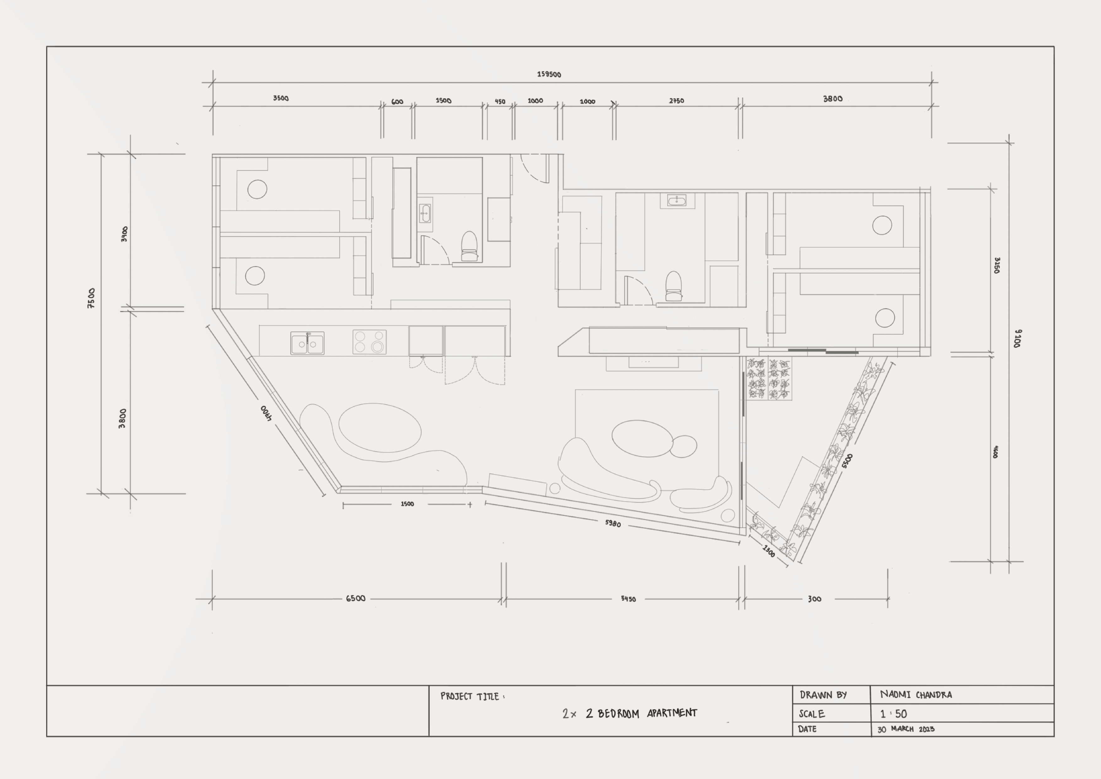 小型生活学生公寓室内设计提案-2