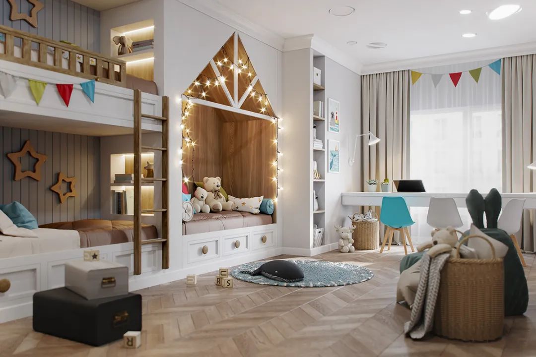 50 个现代儿童房设计案例-37