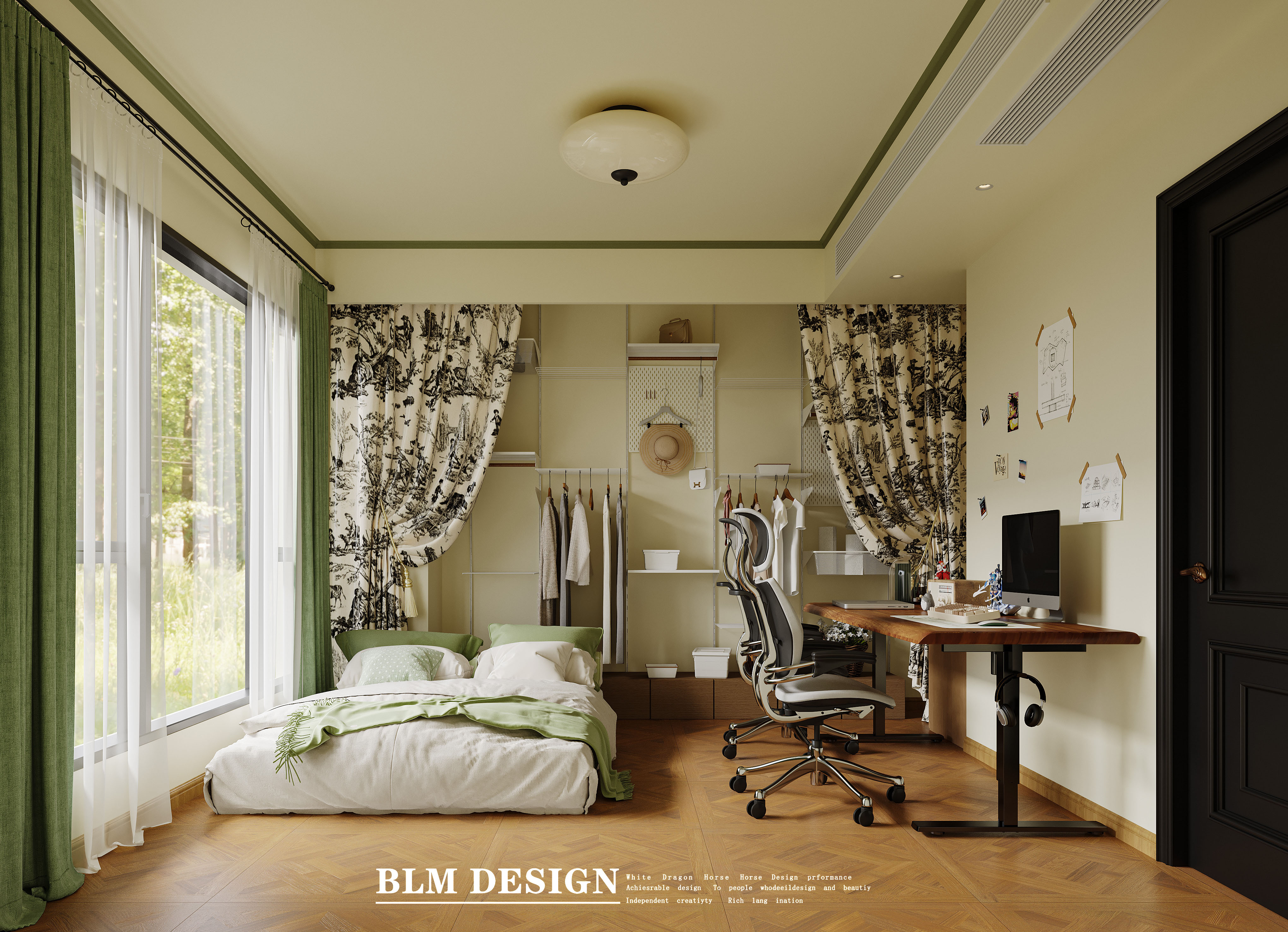 南洋风白龙马效果图设计制作-9