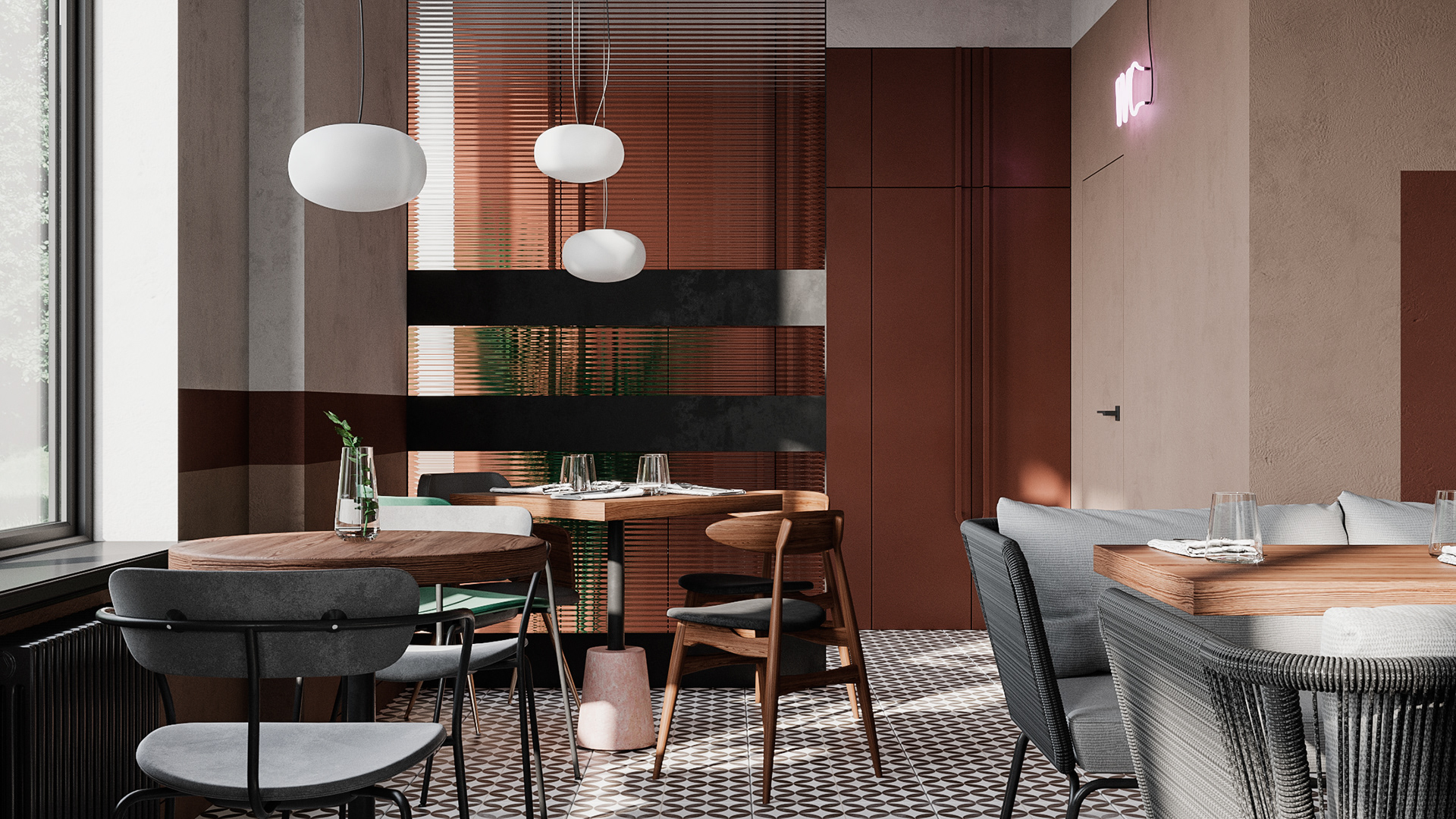 圣彼得堡 89㎡自然魅力随性餐厅-2