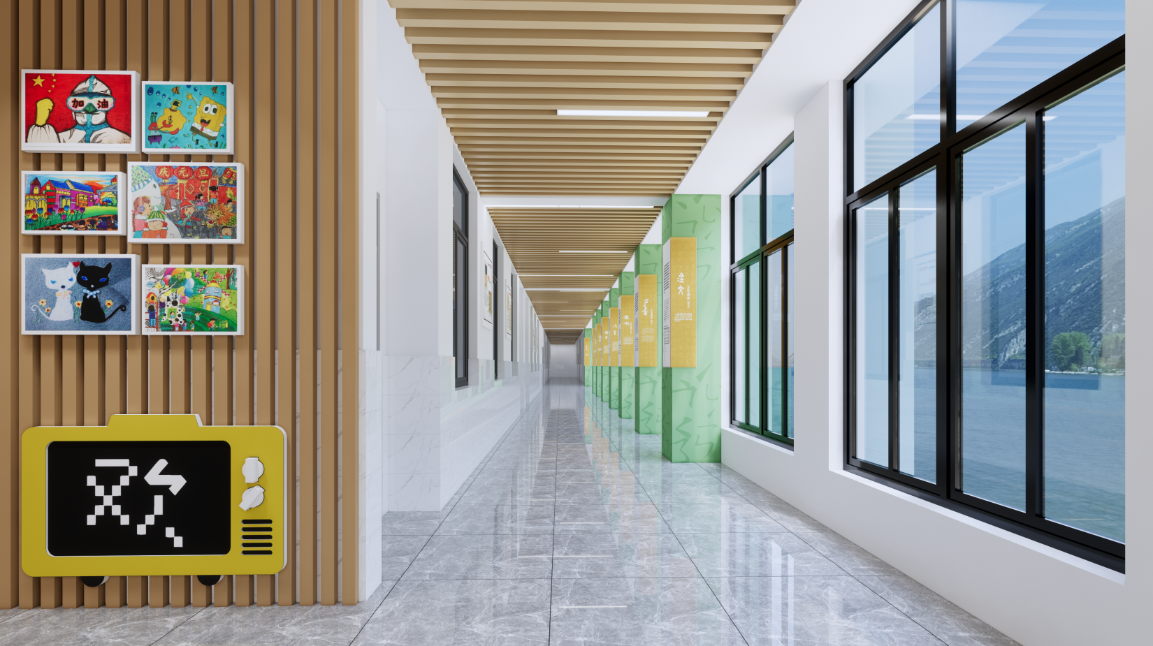 校园走廊设计-4