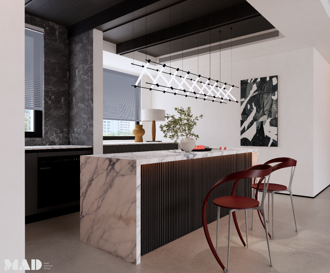 新案｜现代酷黑风住宅设计-19