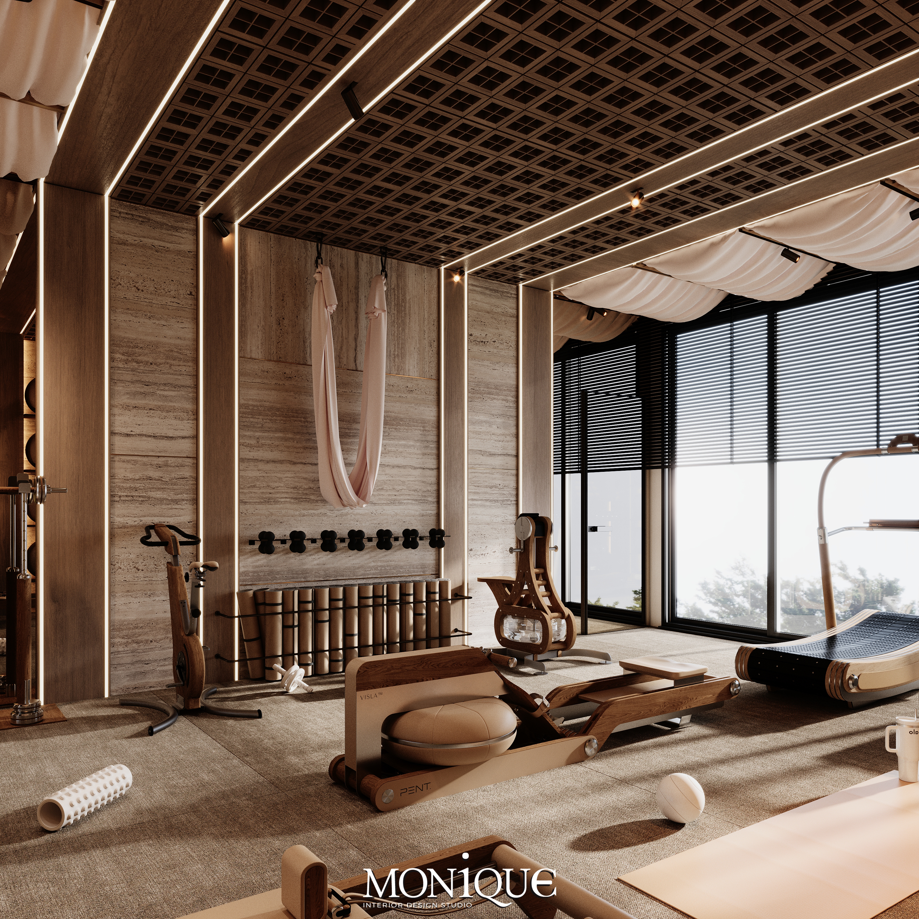 极乐健身房（注：Elysian有极乐的、幸福的等含义，这里结合Gym推测是健身房名字，按常见表意给出此翻译） 丨卡塔尔丨MONIQUE DESIGN STUDIO-14