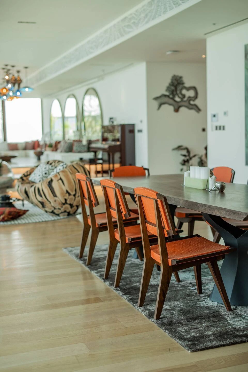 现代美学波西米亚风住宅室内实景图-35