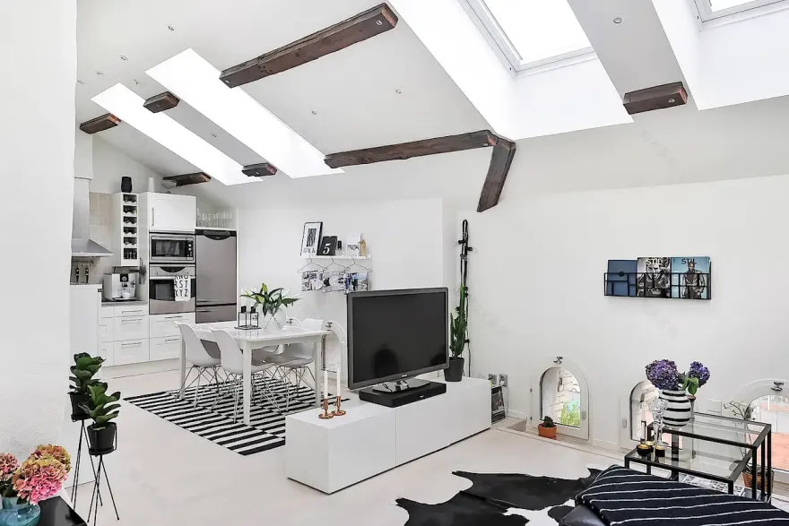 和谐空间 | 1888 年建筑的迷你阁楼设计-2