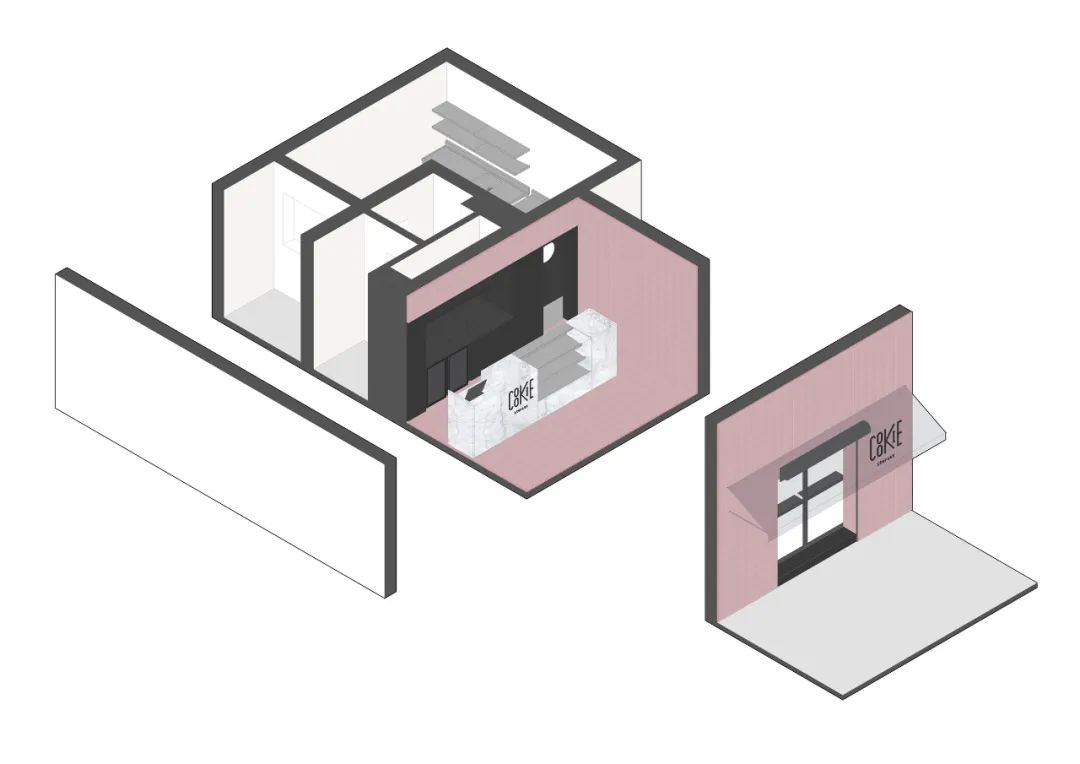 【413期】街边小店的设计美学，小空间大智慧，Cookie 甜品店-34
