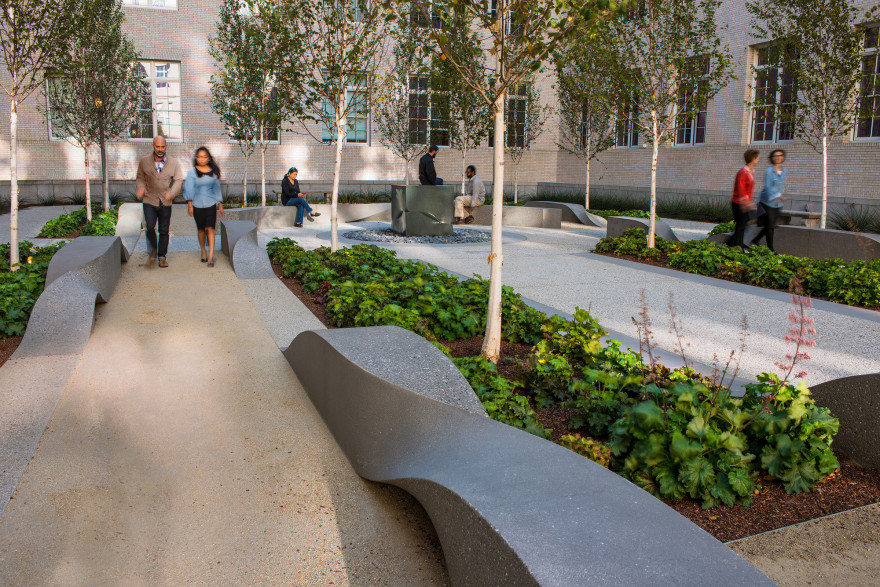 美国加州旧金山联合国广场 50 号总务管理局艺术和建筑项目景观雕塑丨Cliff Garten 工作室-11