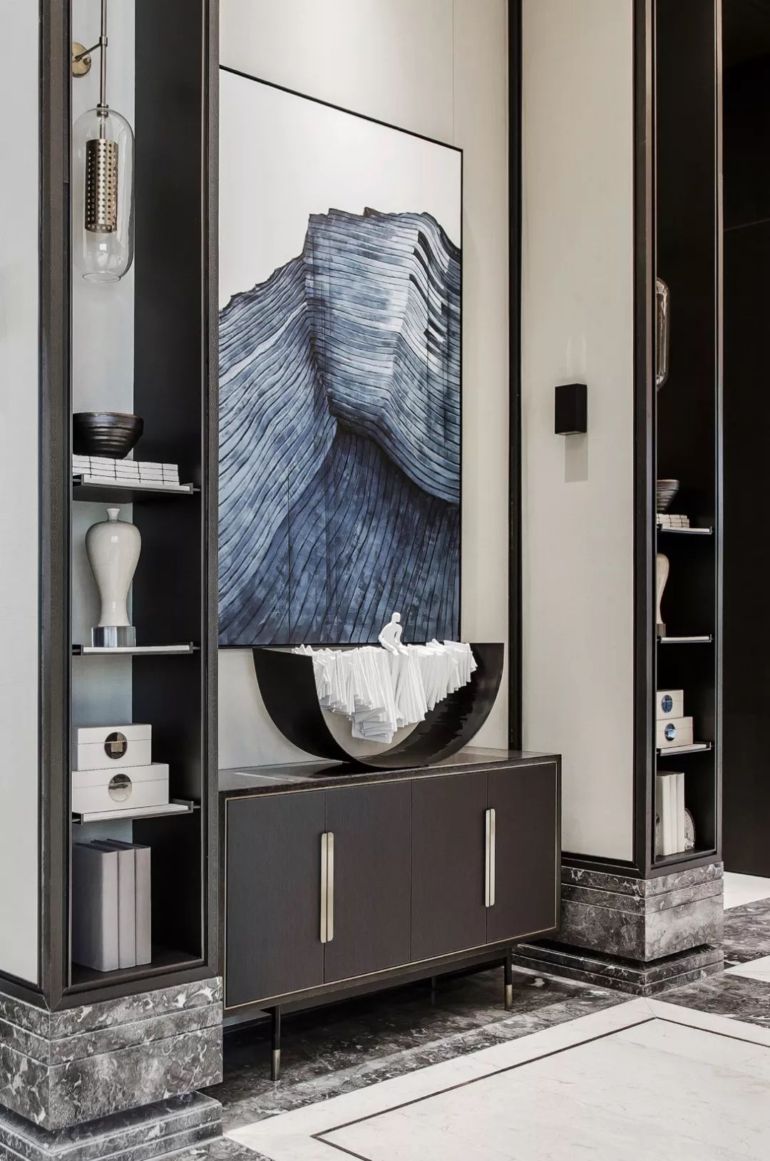 国画书法元素，定义底蕴深厚的地产空间  零次方空间设计新作-8