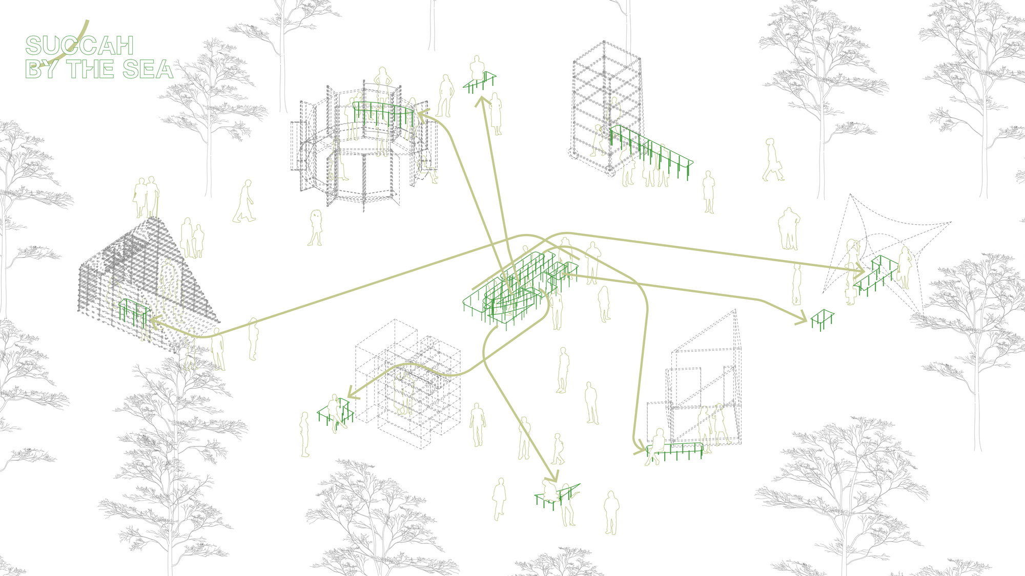 Succah by the Sea Temporary Outdoor Exhibition  / Office Feuerman-6