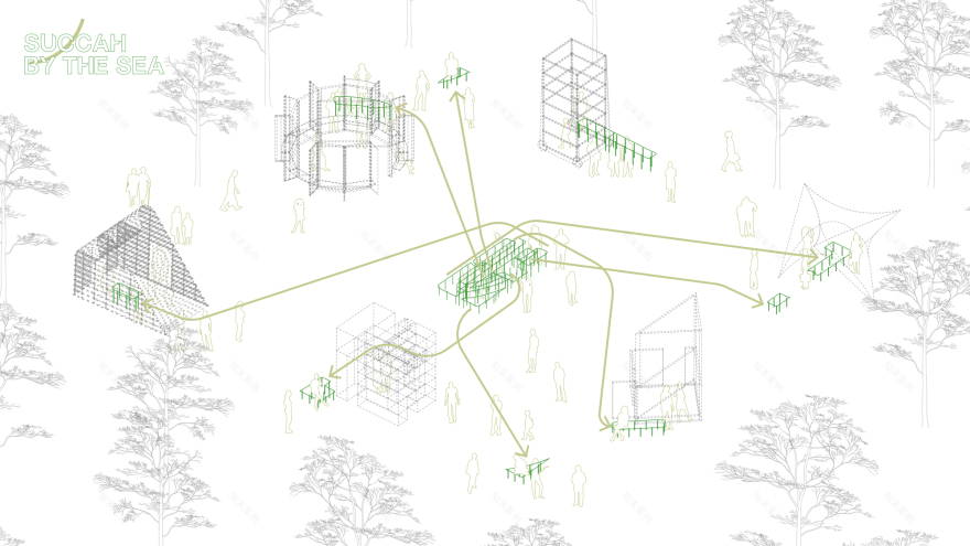 Succah by the Sea Temporary Outdoor Exhibition / Office Feuerman-6