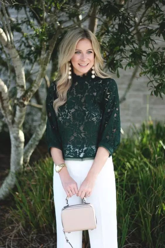 2017 流行色草木绿,这样穿让你远离路人-47