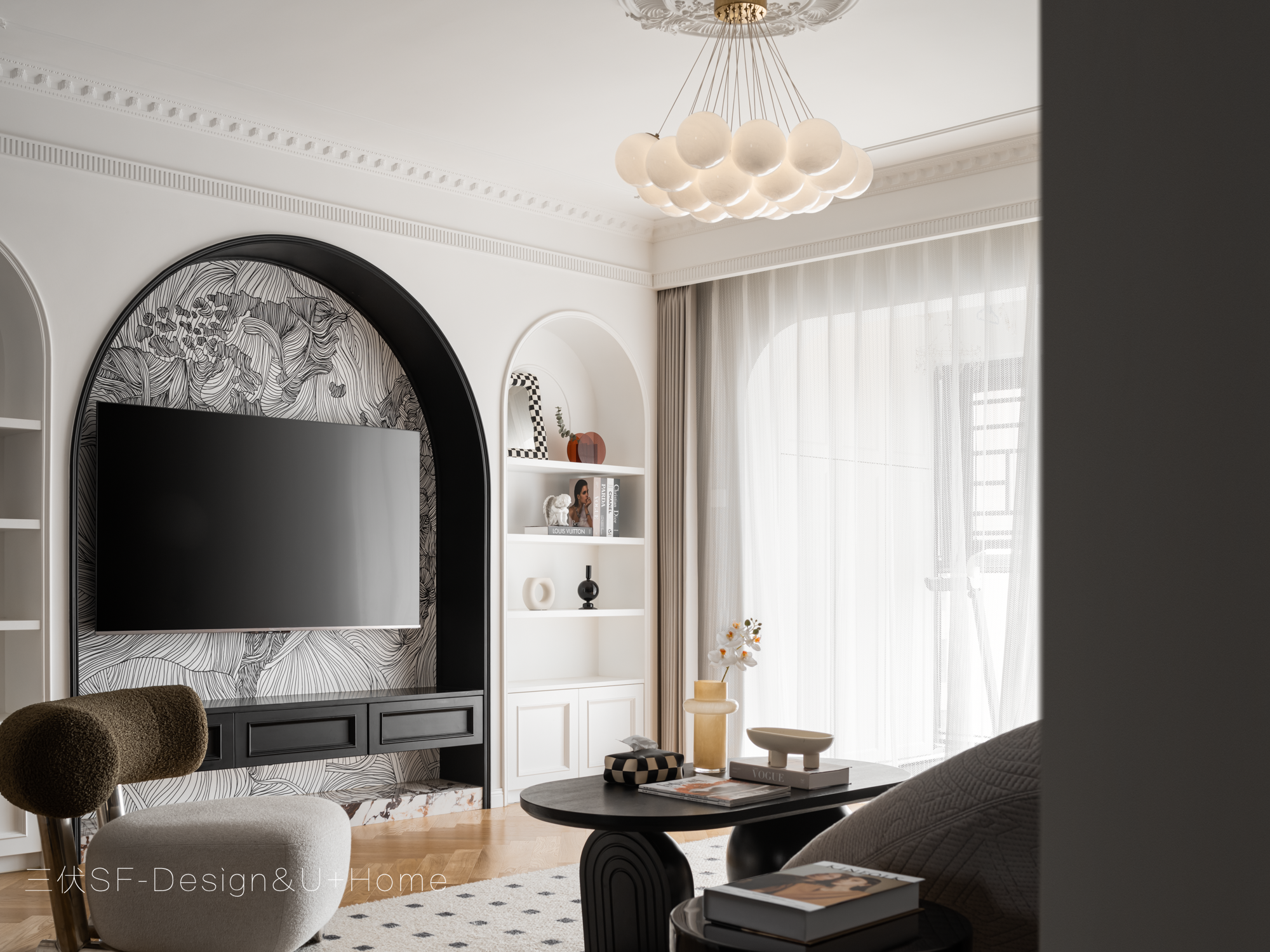 简约与浪漫共融的法式复古住宅-15