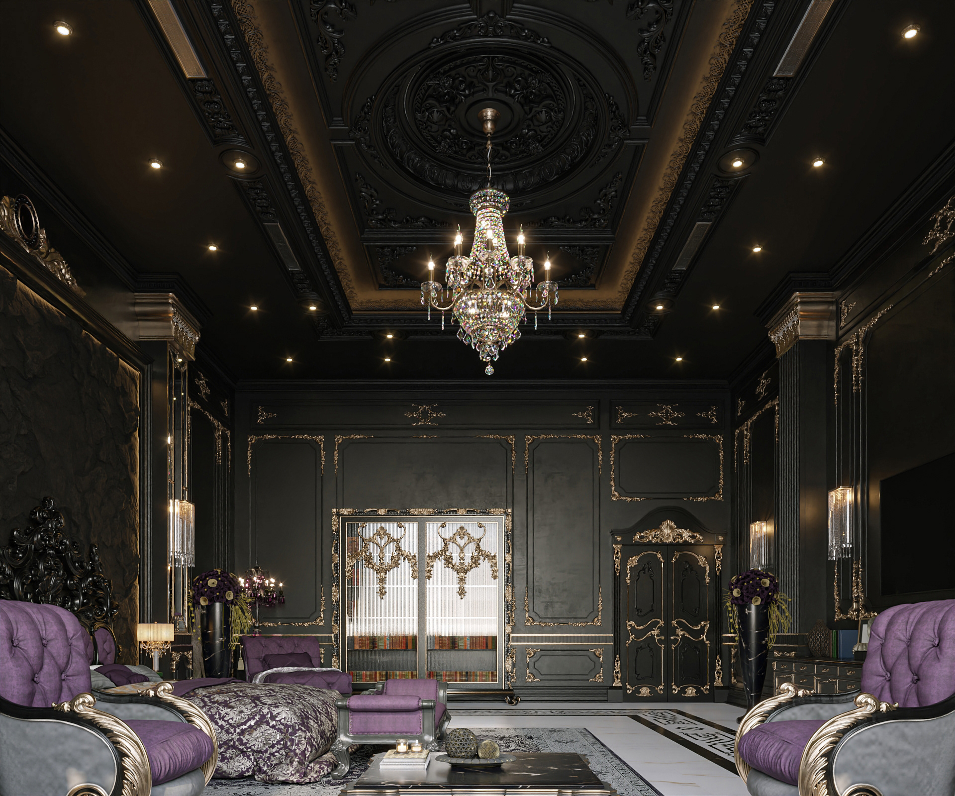 DARK GOTHIC BEDROOM DESIGN-4