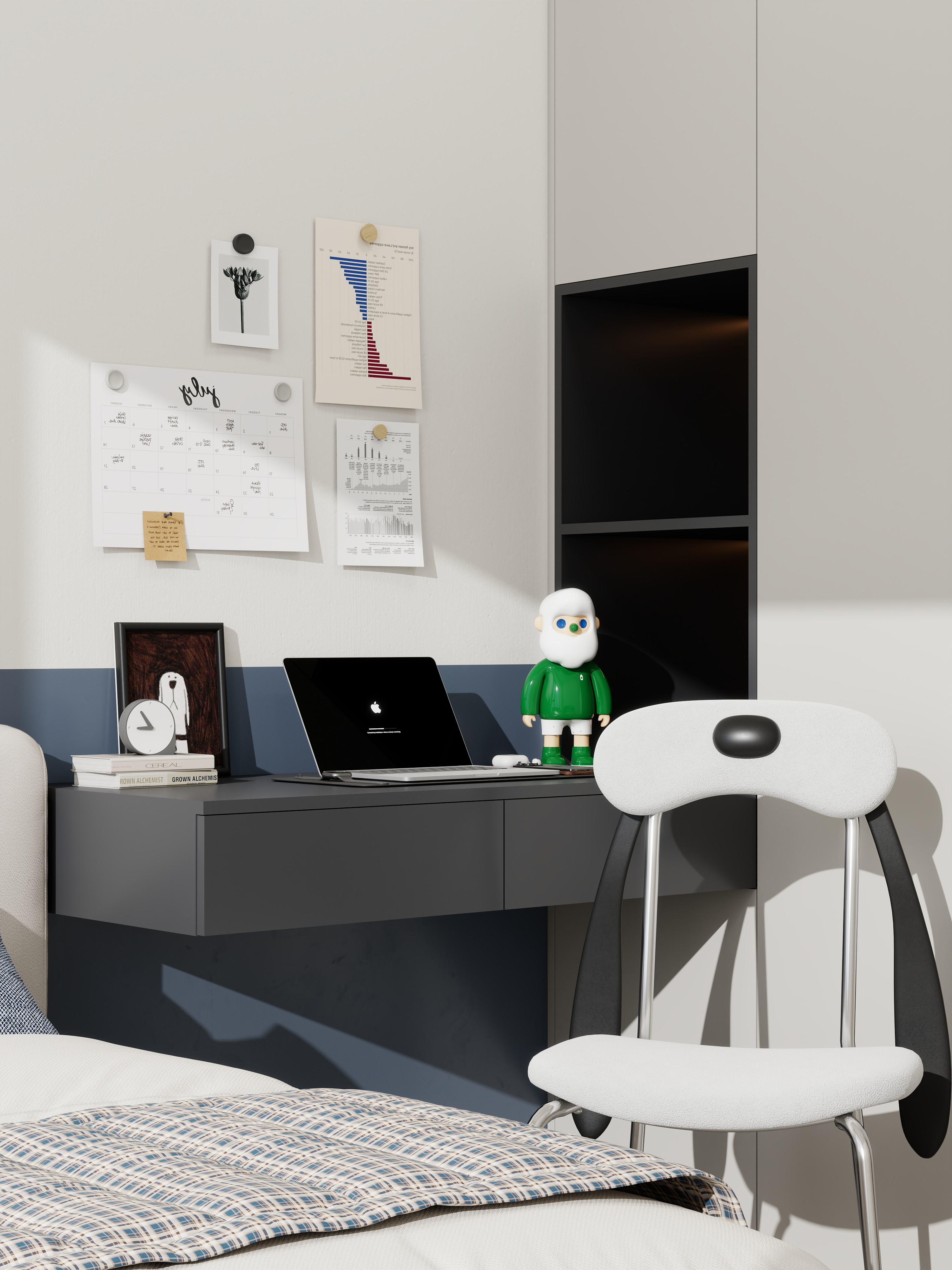 《天河学区房·时光叠影》中古风混搭家居设计丨中国广州丨广州市至雅设计装饰工程有限公司-42