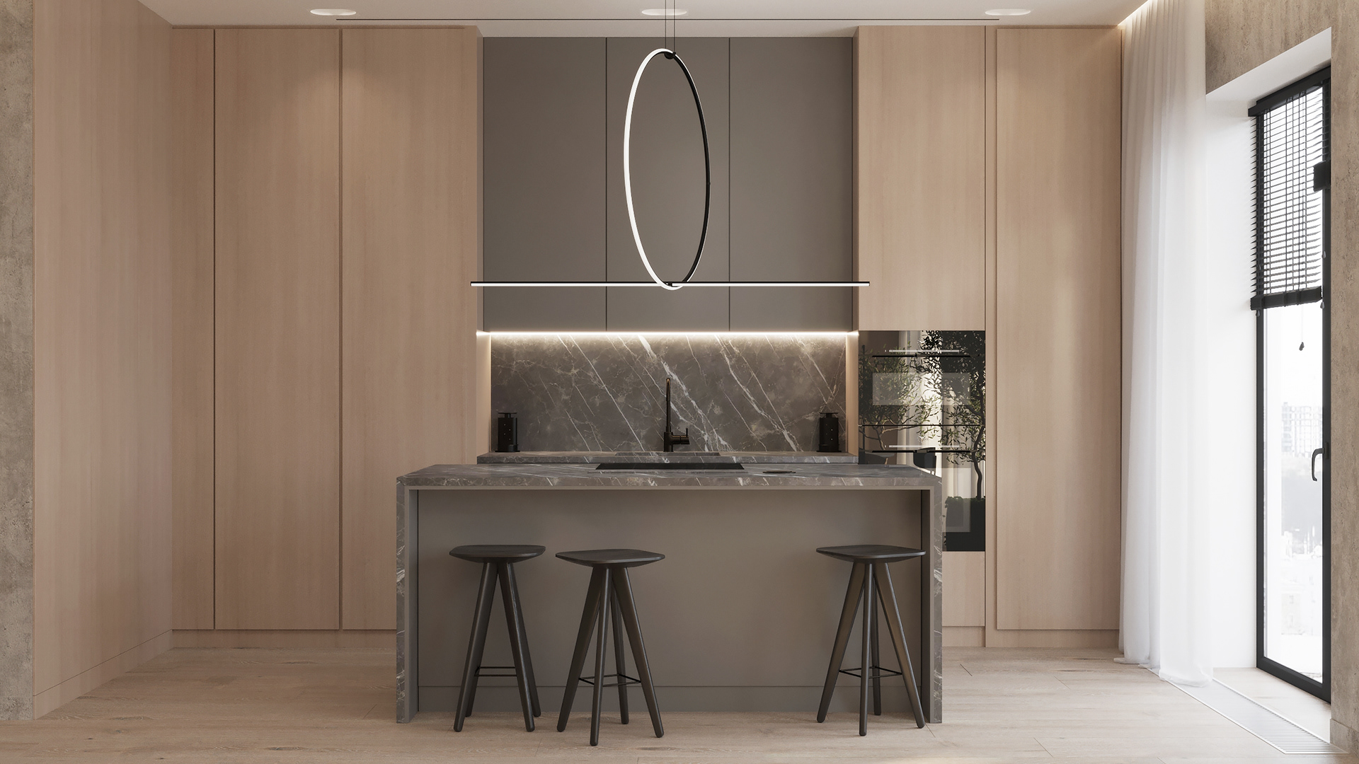 智能·客厅和厨房丨Serebrennikova Elizaveta-7