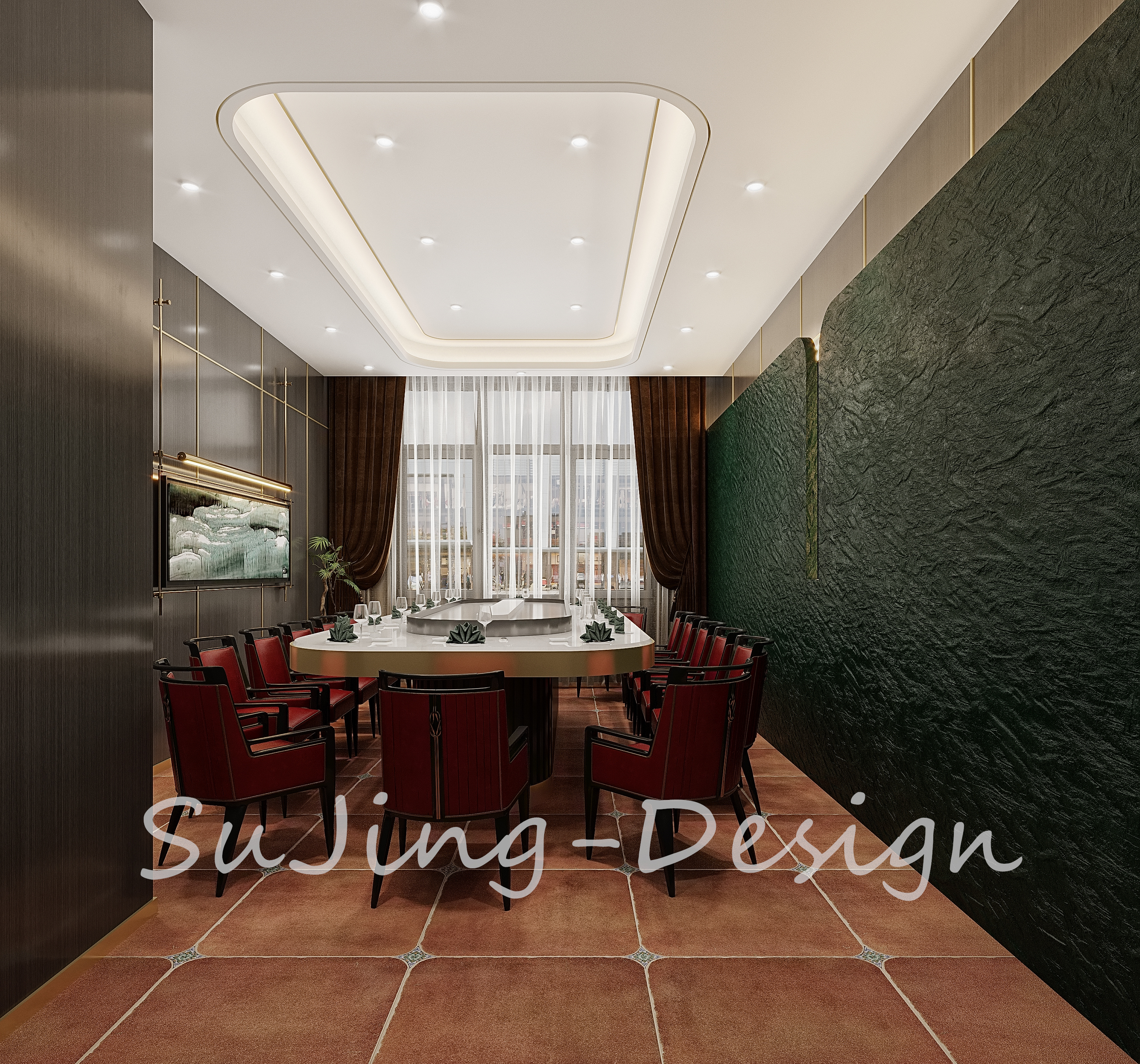 时空折叠的餐饮叙事——中餐厅设计案例-7