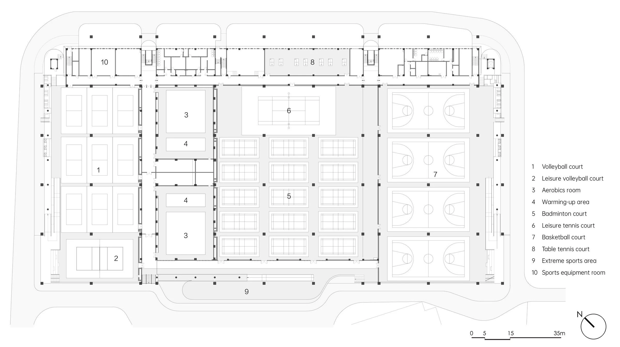 绍兴大学河西校区室内体育场馆丨中国绍兴丨浙江大学建筑设计研究院（UAD）-46