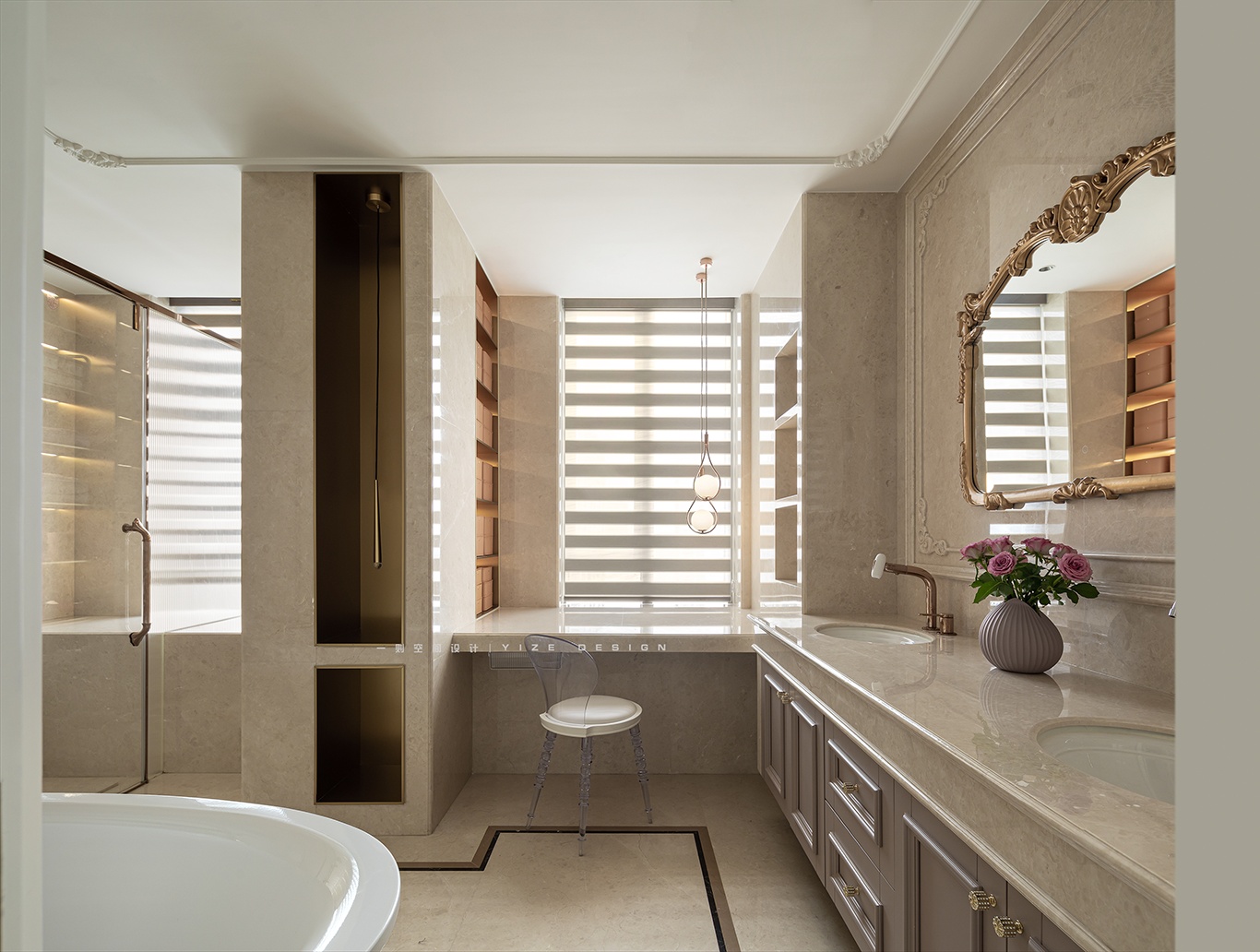 简约法式风格私宅设计丨中国杭州丨赵艺哲设计工作室-43