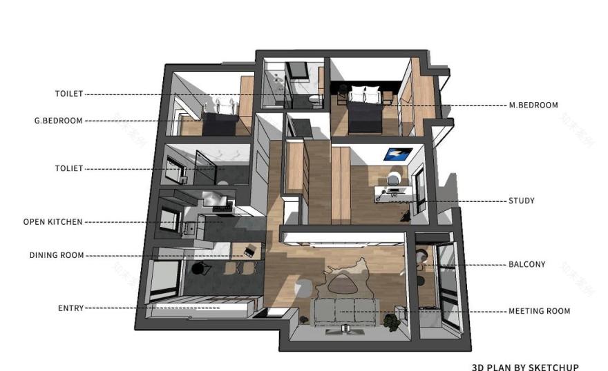 南北通透户型的卧室改造,实现储物与空间利用最大化-10