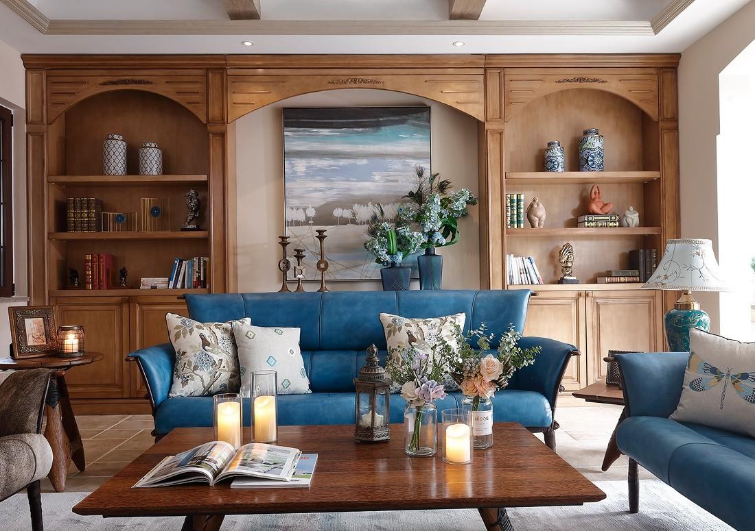 
观山悦独栋别墅装修设计案例——美式混搭风 -11