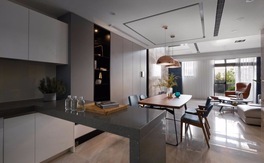 330㎡现代风格别墅 合观室内设计-9