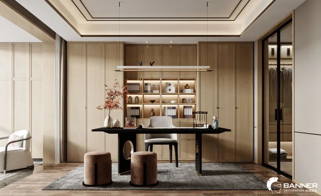 新中式复式住宅 · 时光里的诗意栖居丨王海东-57