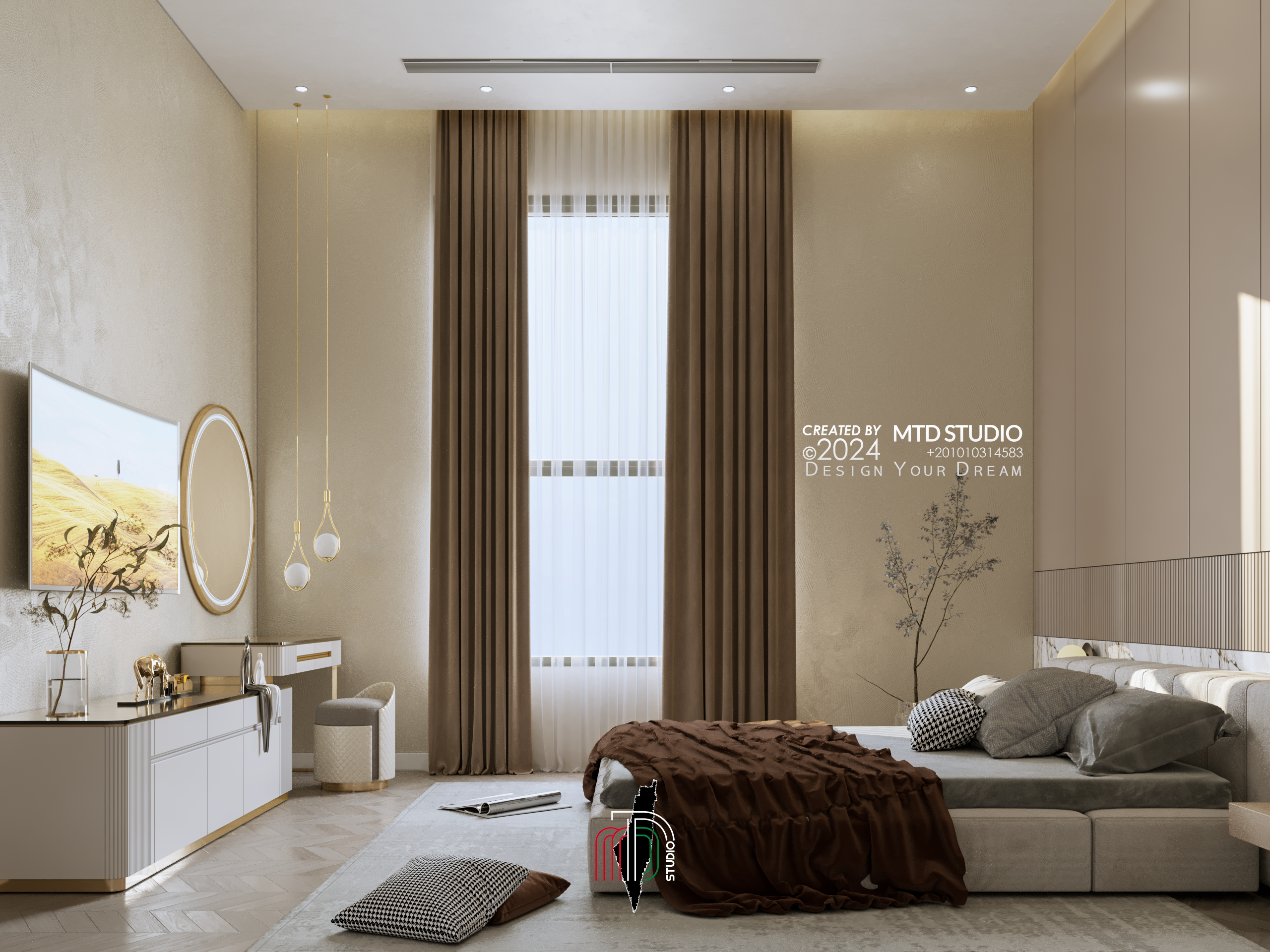 Guest Bedroom KWT 室内设计丨MTD Studio-21