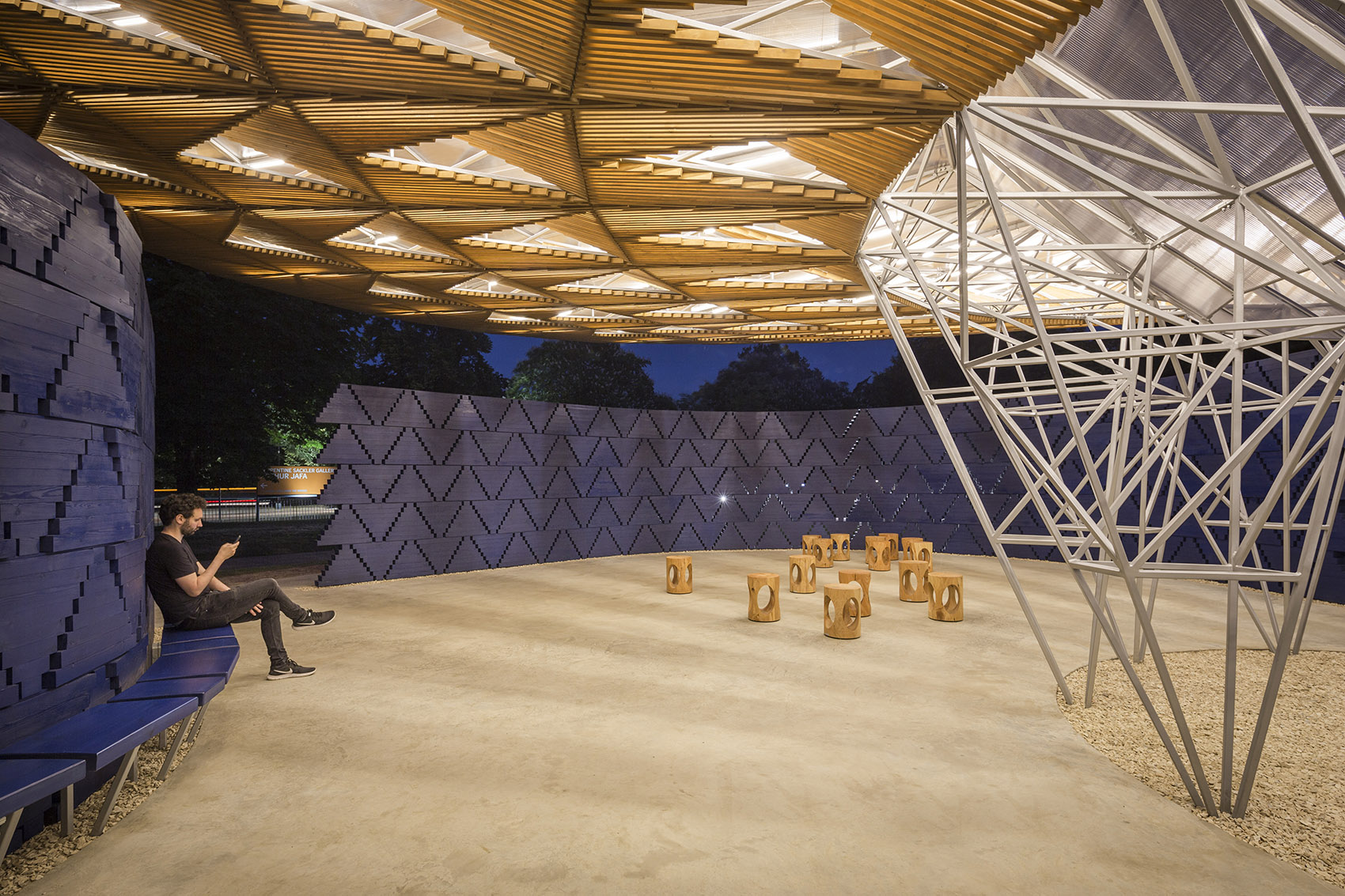 蛇形展厅2017，伦敦 / Kéré Architecture-18