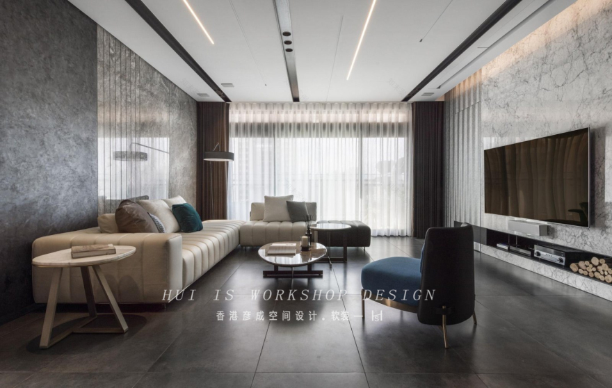 现代轻奢 大理石与高级灰的优雅协奏-7