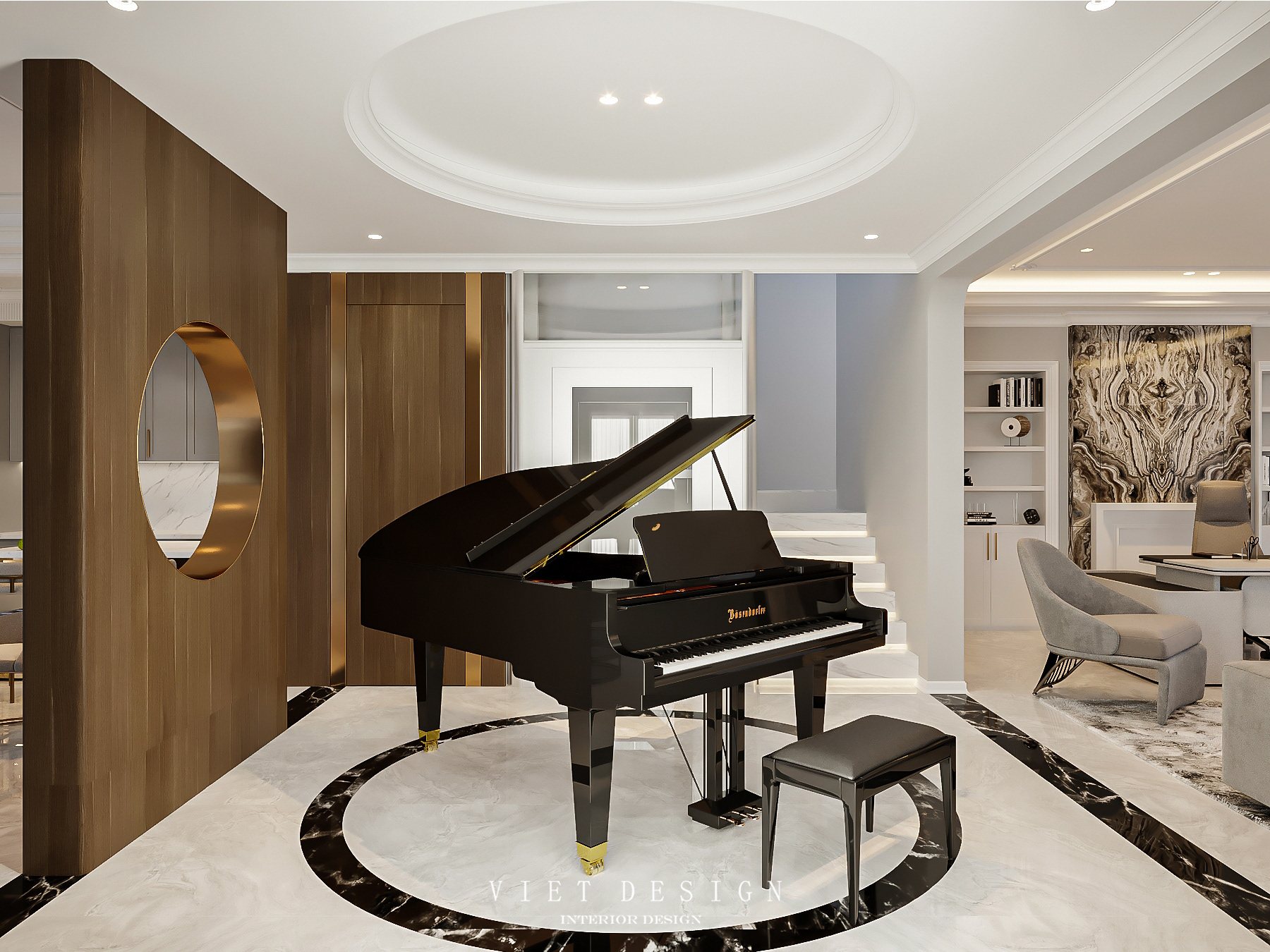 黄金别墅丨VIET Design-12