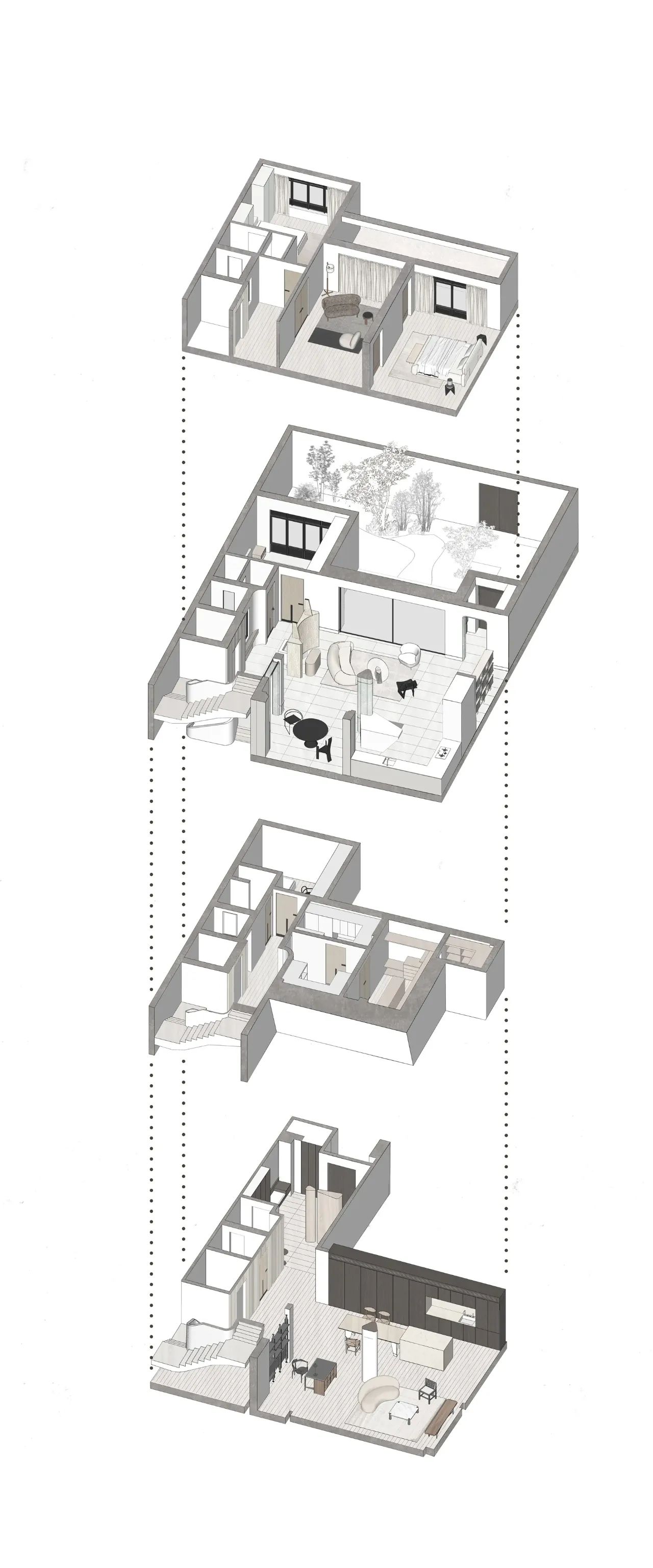 Mountain Soil丨空间中的体积感，义乌桃花源住宅-45