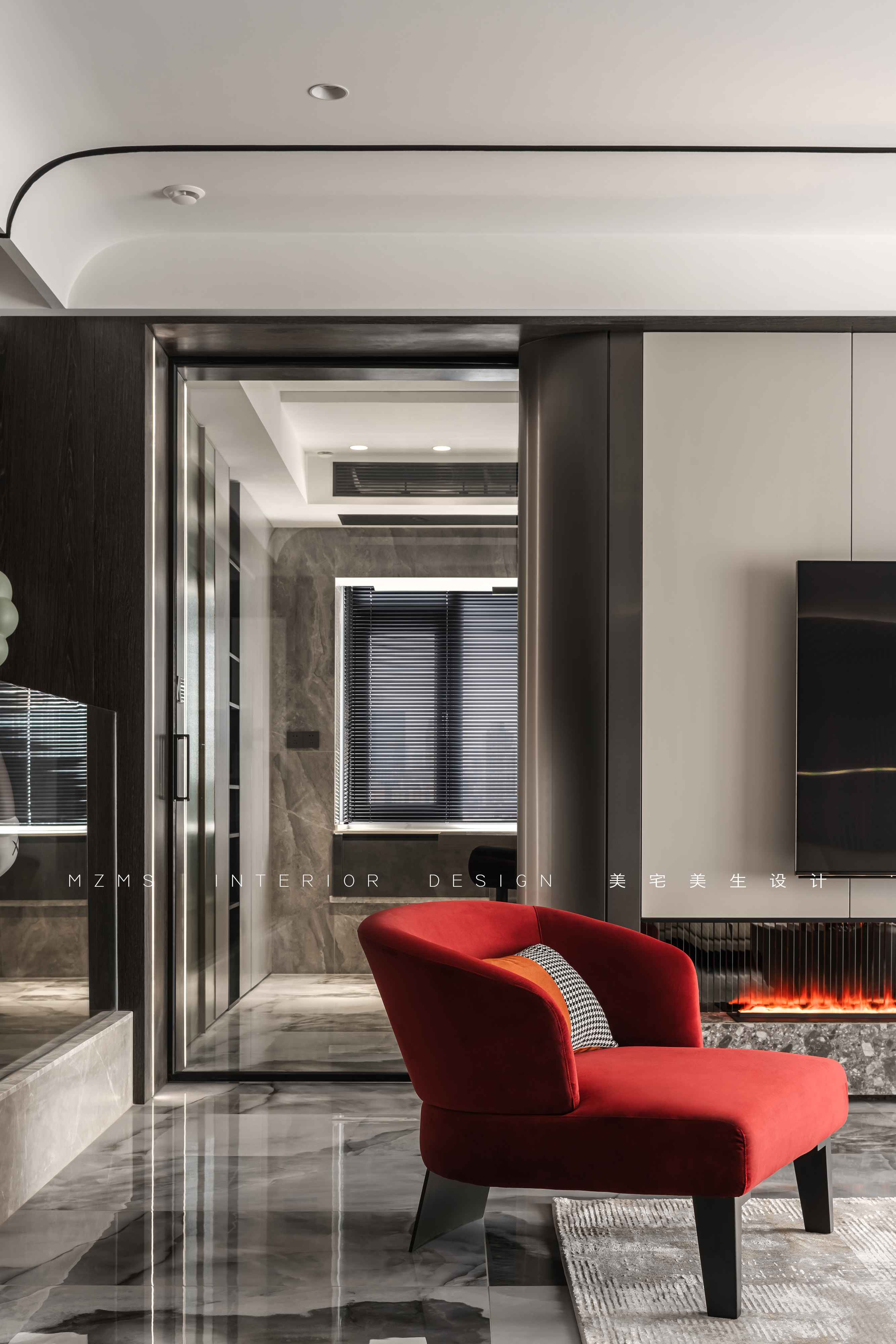 岩壑 · 武汉星海洪城现代简约住宅设计丨中国武汉丨美宅·美生设计-25