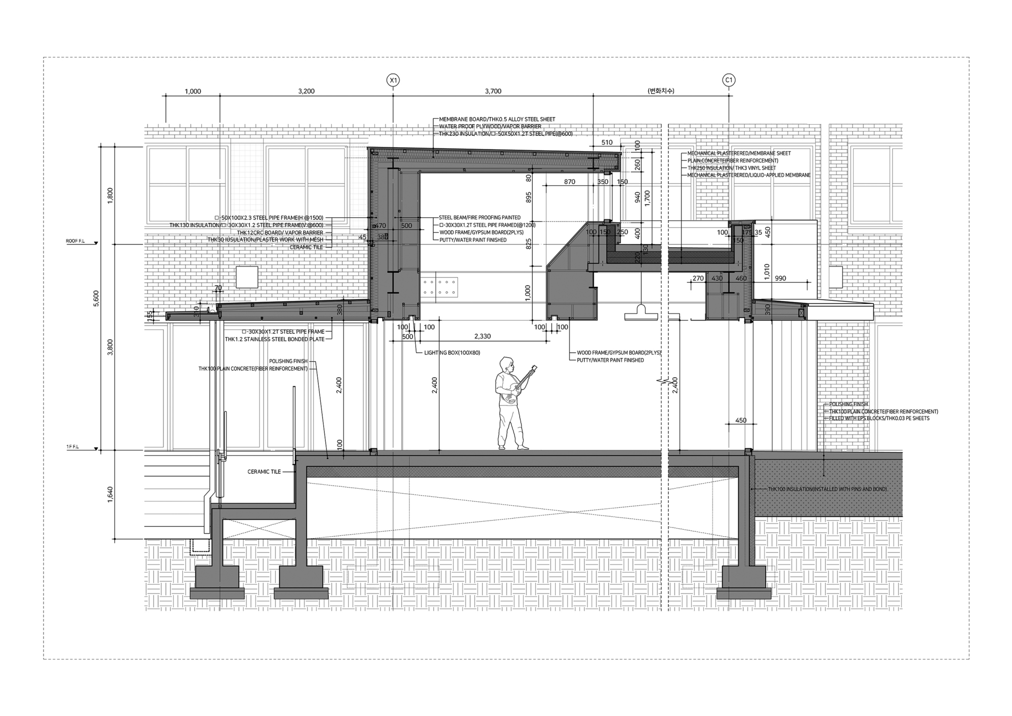 Mirae High School of Science & Technology Cafeteria Extension 高中学校食堂丨Bare Ground Architects-20