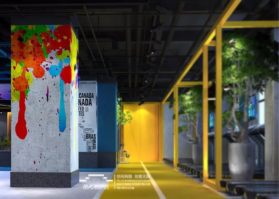 阿比克健身会所-- 哈弗店 | 现代工业风融入春意盎然-30