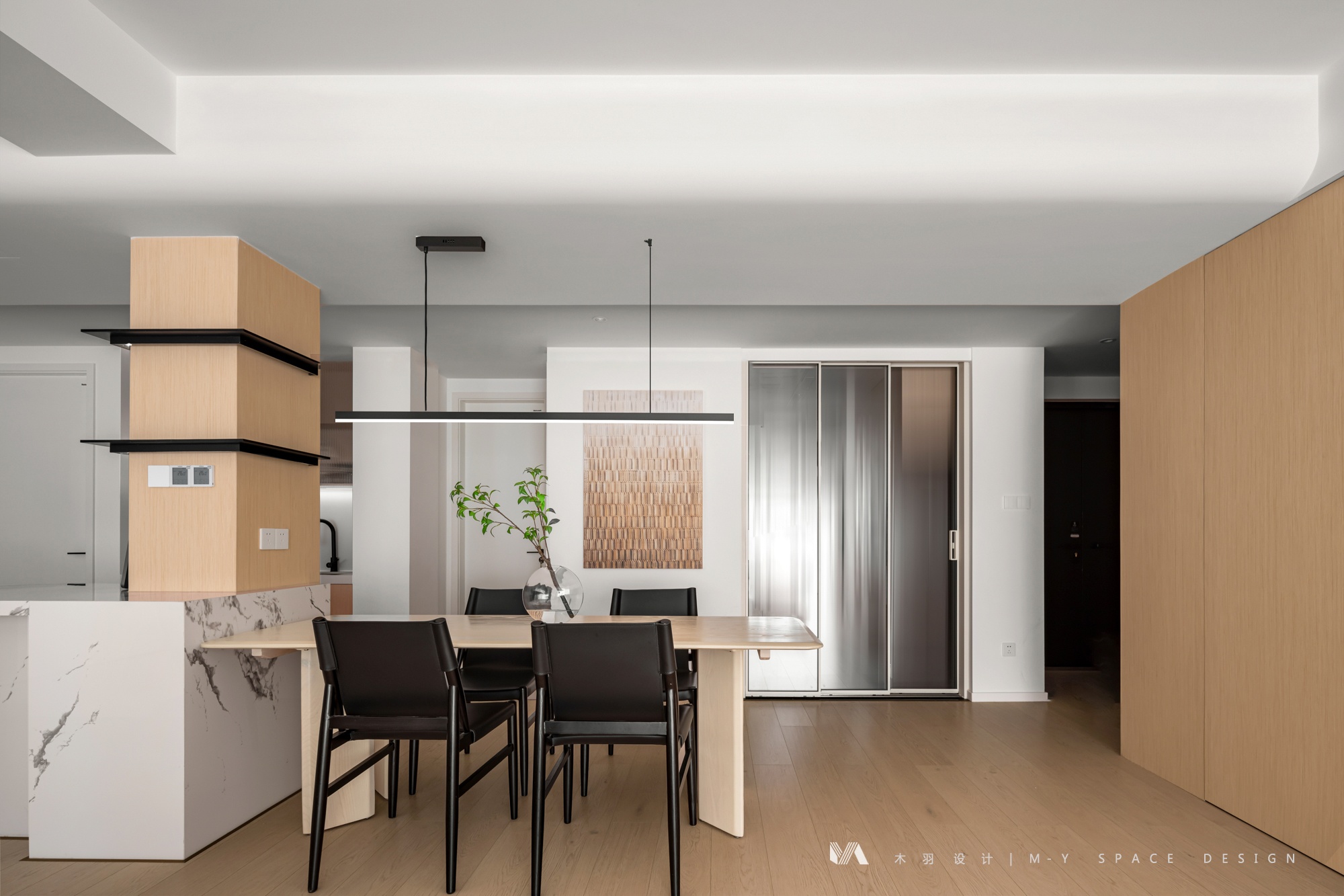 175㎡大平层原木风设计丨中国武汉丨武汉木羽设计-11