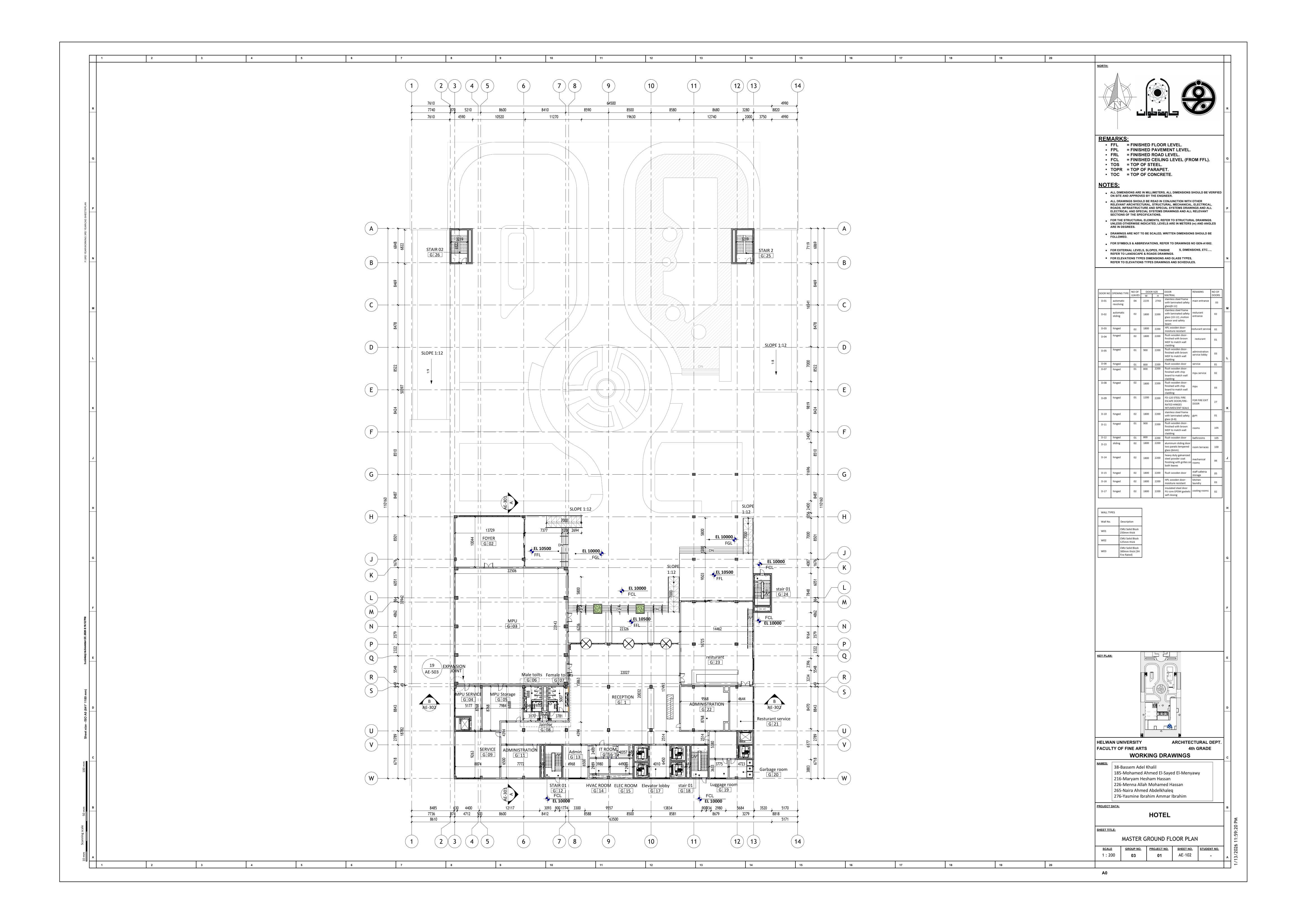 Blue Hotel | 3-Star Hotel Working Drawings-9