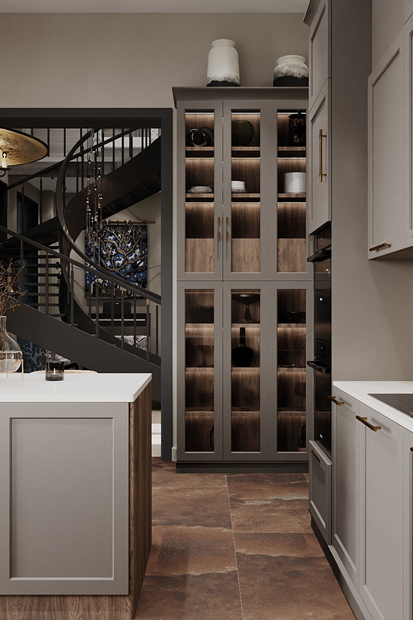 图拉地区带俄罗斯风格元素的现代风格住宅可视化丨俄罗斯图拉-21