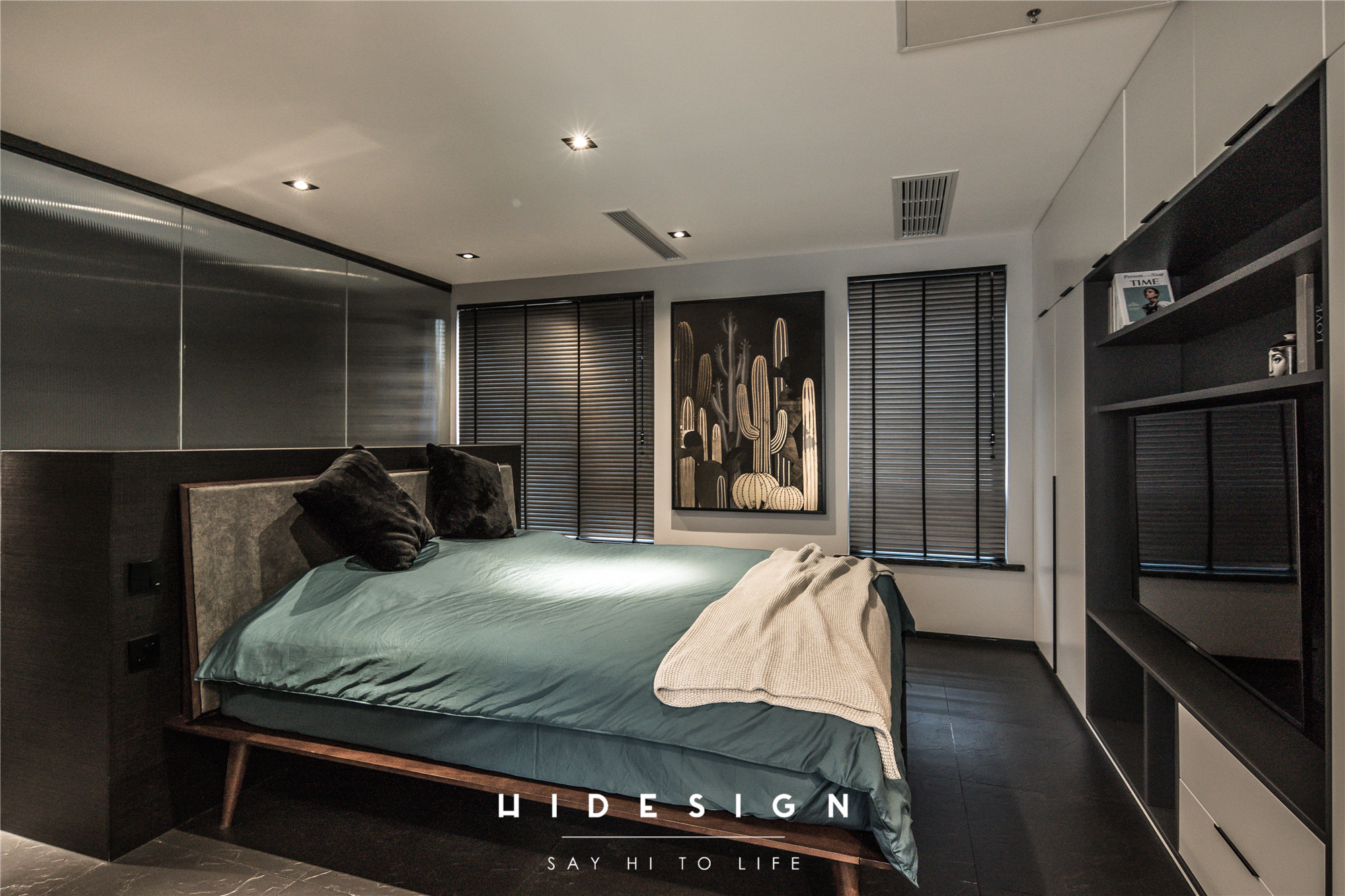 深色工业风重塑阿斯加德,功能分区打造年轻夫妻理想居所-37